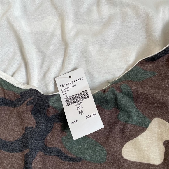 CAMO HALTER MINI DRESS - Picture 3 of 3